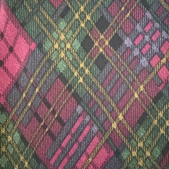 Plaid Spaghetti Strap Vintage BETSY JOHNSON MAXI Dress - Picture 2 of 6